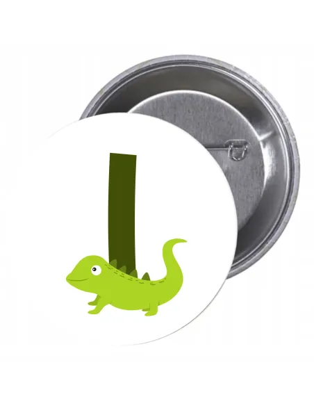 Przypinki Buttony Literki dla Dzieci – I Znaczki Badziki