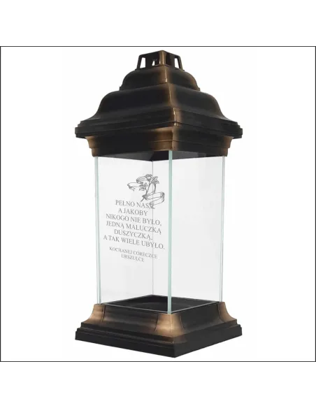 Personalizowany Znicz Kapliczka z Grawerem Córki Imieniem