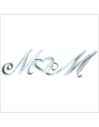 Litery Imiona Inicjały Młodych 20cm – Pary Młodej 3d 20cm