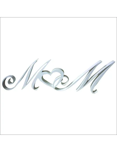 Litery Imiona Inicjały Młodych 20cm – Pary Młodej 3d 20cm