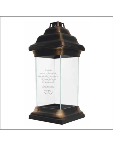 Personalizowany Znicz Kapliczka z Grawerem Dziecka Twój