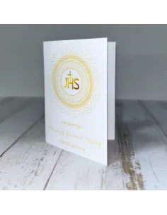 Zaproszenie na Pierwszą Komunię Świętą z Nadrukiem