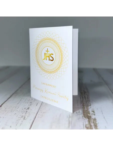 Zaproszenie na Pierwszą Komunię Świętą z Nadrukiem
