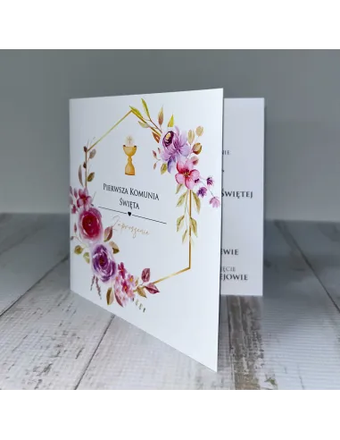 Zaproszenie na Pierwszą Komunię Świętą Zaproszenia do Firmy
