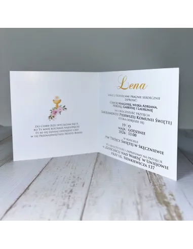 Zaproszenie na Pierwszą Komunię Świętą Zaproszenia do Firmy