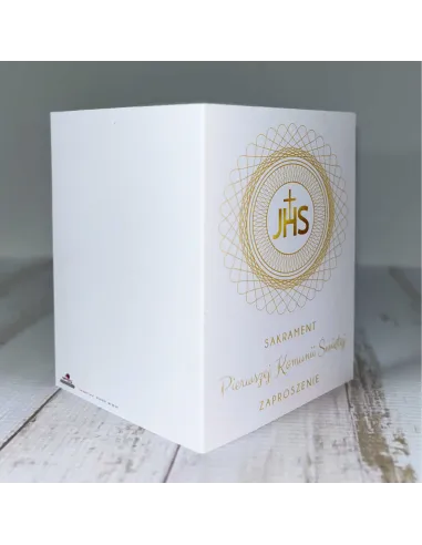 Zaproszenie na Pierwszą Komunię Świętą z Nadrukiem