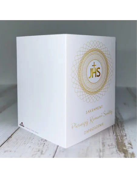 Zaproszenie na Pierwszą Komunię Świętą z Nadrukiem