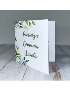 Zaproszenia Eleganckie Zaproszenie Pierwszą Komunię