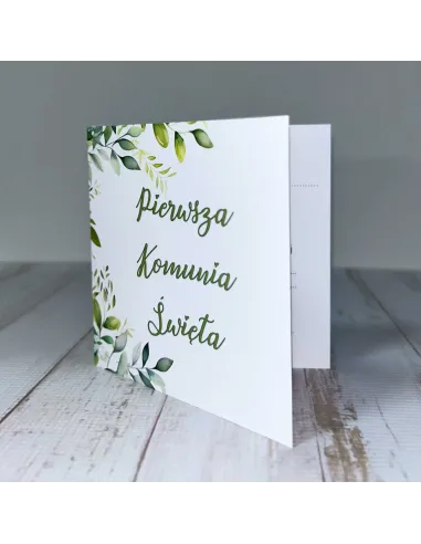 Zaproszenia Eleganckie Zaproszenie Pierwszą Komunię