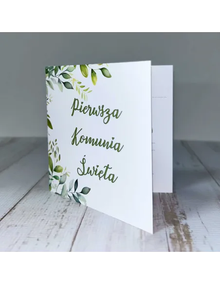 Zaproszenia Eleganckie Zaproszenie Pierwszą Komunię