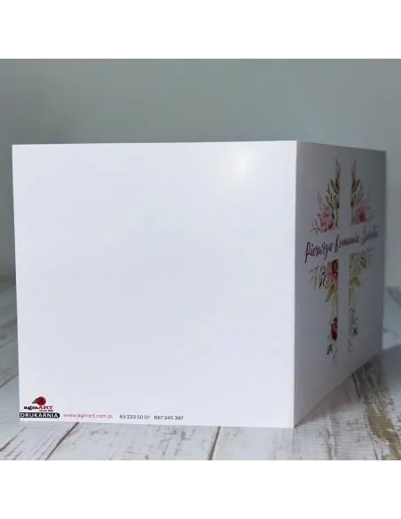 Zaproszenia Eleganckie Zaproszenie Pierwszą Komunię Świętą