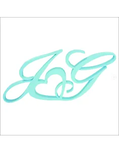 Ślubne Imiona Młodej Pary 40cm – Litery Dekoracja 3d 40cm