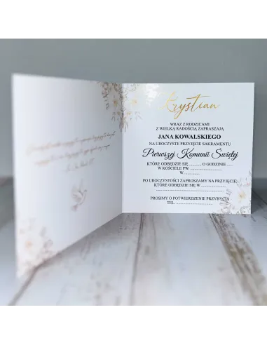 Zaproszenia Personalizowany Eleganckie Zaproszenie