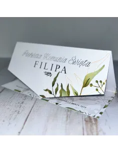 Eleganckie Zaproszenie na Pierwszą Komunię Personalizowany