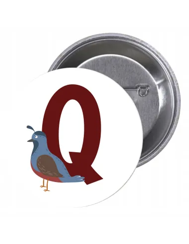 Przypinki Buttony Literki Dzieci Znaczki Badziki Grafiką