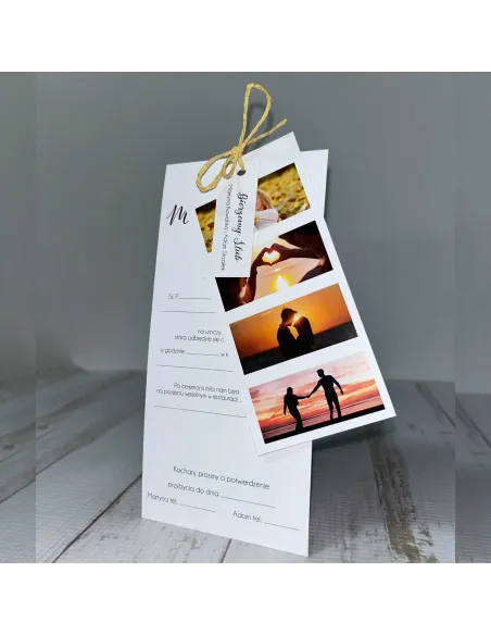 Personalizowane Zaproszenie na Ślub Wesele Zaproszenia