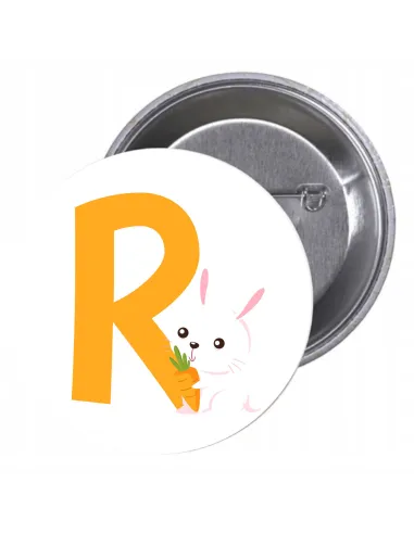 Przypinki Buttony Personalizowany z Nadrukiem Literki