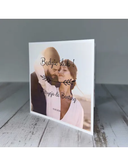 Zaproszenia Ślub Eleganckie Personalizowane Zaproszenie