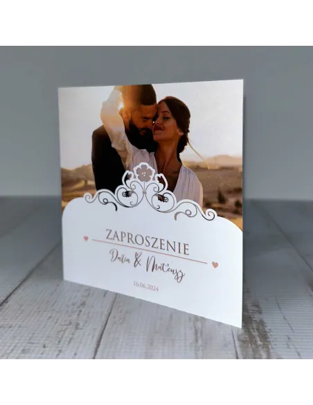 Zaproszenia Eleganckie Personalizowane Zaproszenie Ślub