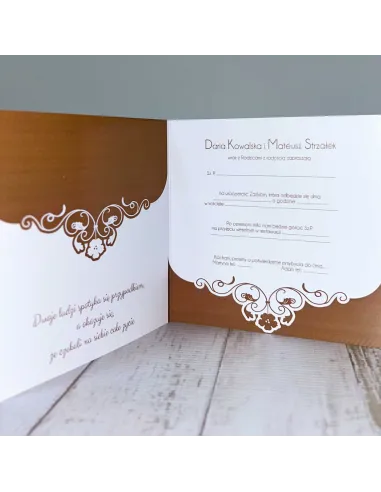 Zaproszenia Eleganckie Personalizowane Zaproszenie Ślub