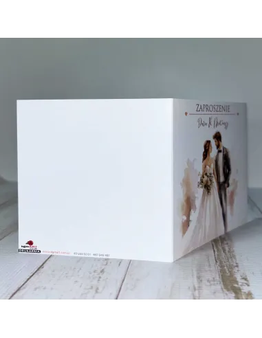 Eleganckie Personalizowane Zaproszenie na Ślub Wesele