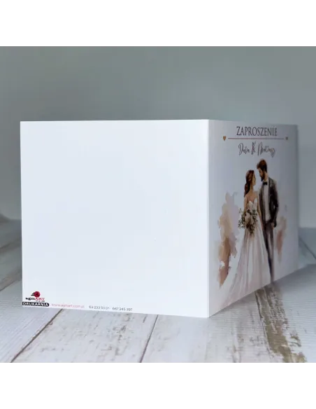 Eleganckie Personalizowane Zaproszenie na Ślub Wesele