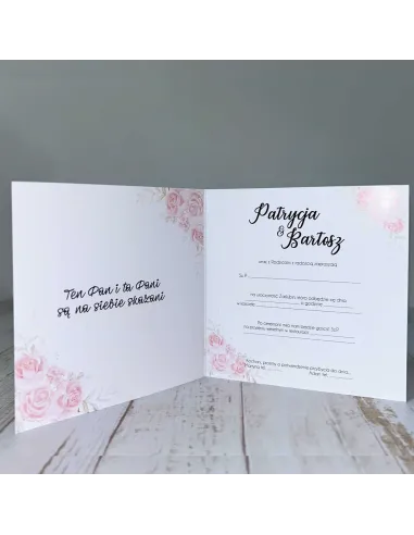 Zaproszenia Personalizowany Ślub Eleganckie Personalizowane