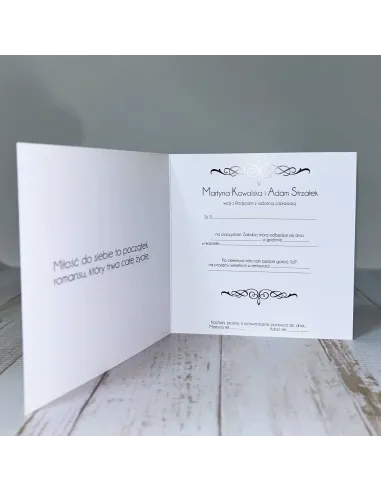 Zaproszenia Eleganckie Personalizowane Zaproszenie