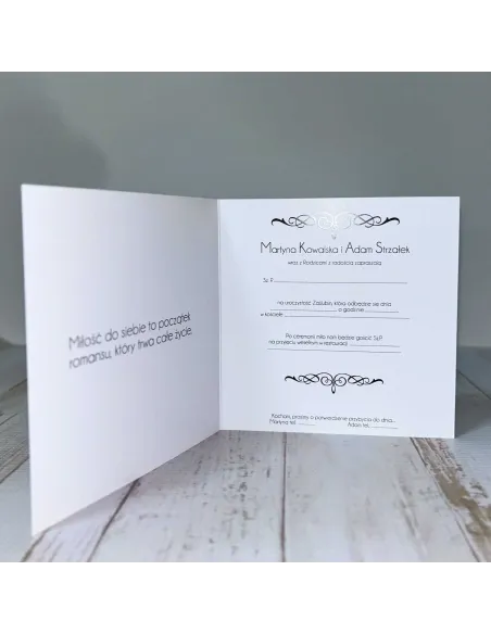 Zaproszenia Eleganckie Personalizowane Zaproszenie