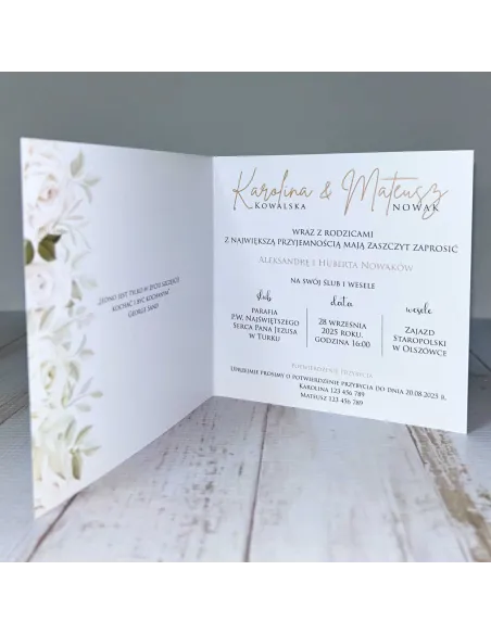 Eleganckie Personalizowane Zaproszenie na Personalizowany