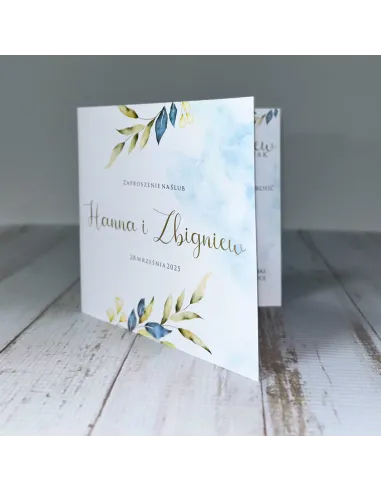 Eleganckie Personalizowane Zaproszenie na Ślub z Projektem