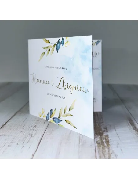 Eleganckie Personalizowane Zaproszenie na Ślub z Projektem