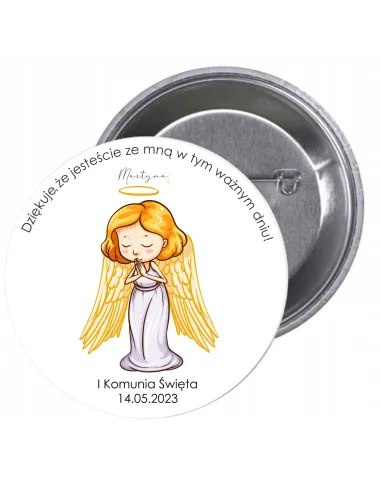 Przypinki Buttony Komunia Święta Dziękuje Że Jesteście