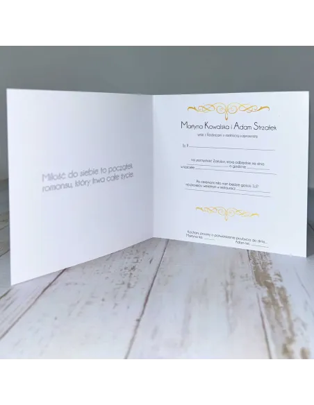 Eleganckie Personalizowane Zaproszenie na Zamówienie