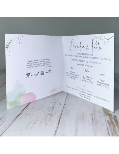 Eleganckie Personalizowane Zaproszenie na Gotowy Projekt