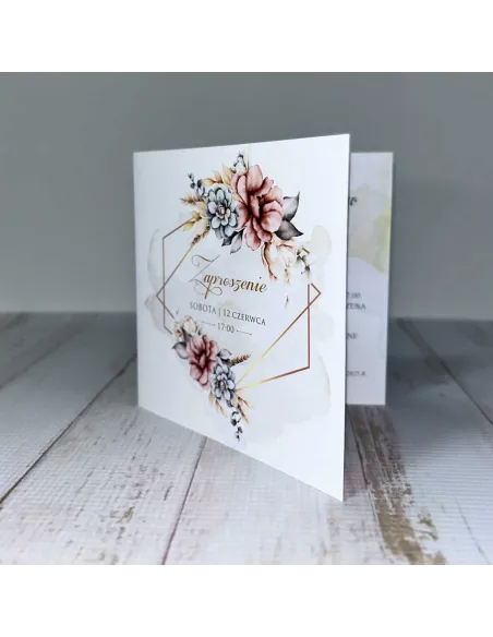 Eleganckie Personalizowane Zaproszenie na Ślub z Grafiką