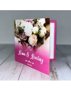 Eleganckie Personalizowane Zaproszenie na Ślub Reklamowy