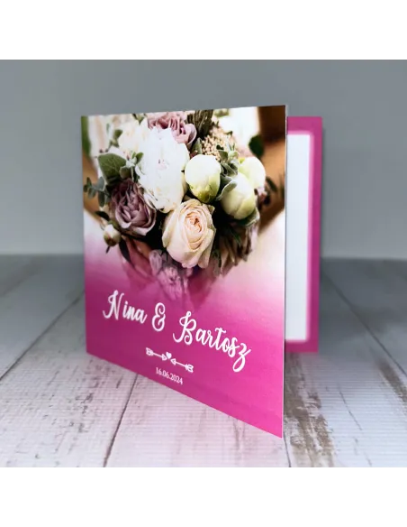 Eleganckie Personalizowane Zaproszenie na Ślub Reklamowy