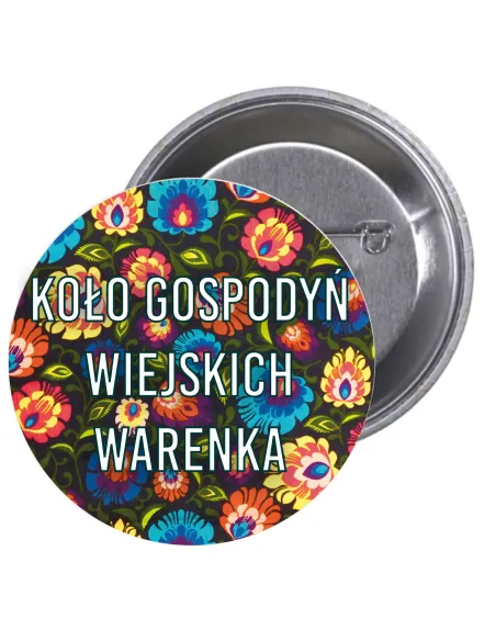 Przypinki Buttony Koło Gospodyń Wiejskich Warenka Reklamowy