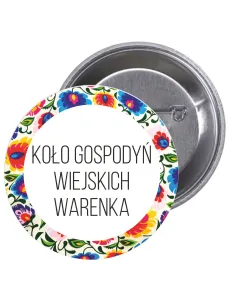Przypinki Buttony Koło Gospodyń Wiejskich Warenka Pamiątkowe