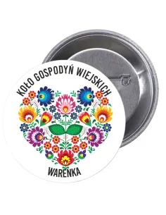 Przypinki Buttony Koło Gospodyń Wiejskich z Projektem