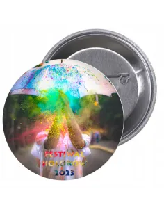 Przypinki Buttony Festiwal Kolorów 2023 Znaczki z Nadrukiem