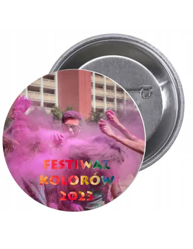 Przypinki Buttony Festiwal Kolorów 2023 Znaczki Pamiątkowe