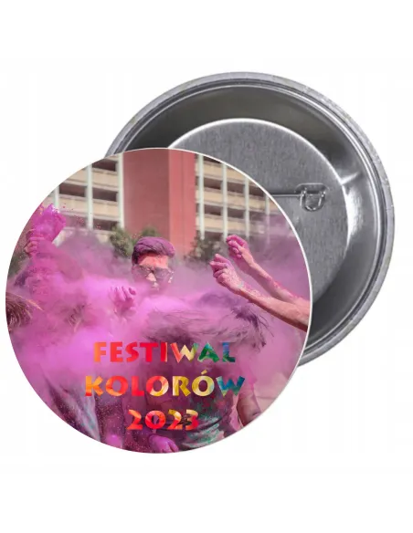 Przypinki Buttony Festiwal Kolorów 2023 Znaczki Pamiątkowe
