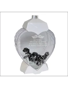 Ekskluzywny Znicz Kształt Serce – Dla Dziecka z Nadrukiem