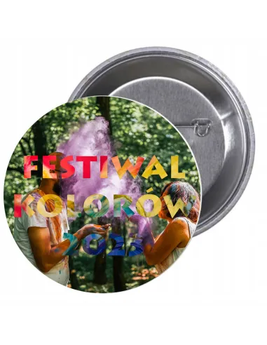 Przypinki Buttony Festiwal Kolorów 2023 na Zamówienie