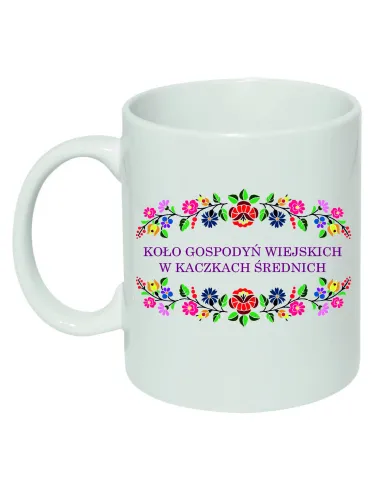 Kubek Ceramiczny Koło Gospodyń Wiejskich Nadruk KGW Twoja