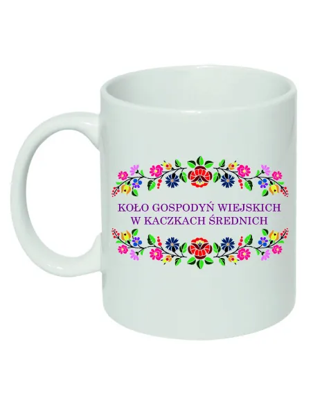 Kubek Ceramiczny Koło Gospodyń Wiejskich Nadruk KGW Twoja