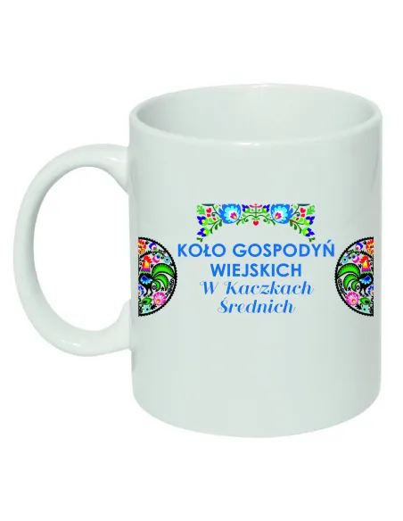 Kubek Ceramiczny Koło Gospodyń Wiejskich Nadruk KGW Twoja