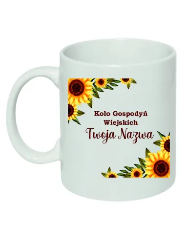 Kubek Ceramiczny Koło Gospodyń Wiejskich Nadruk KGW Twoja